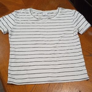 Striped Kids Shirt - Black and White